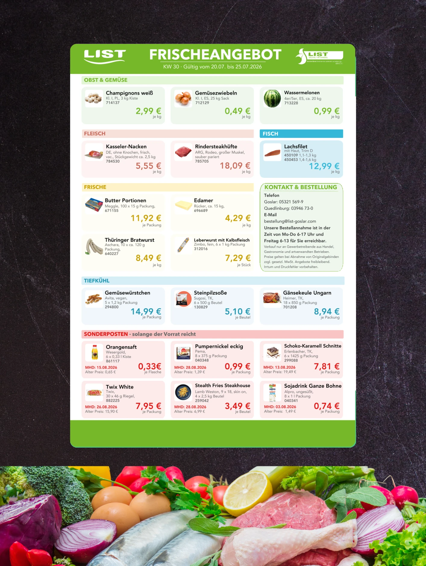 Frischeangebot List