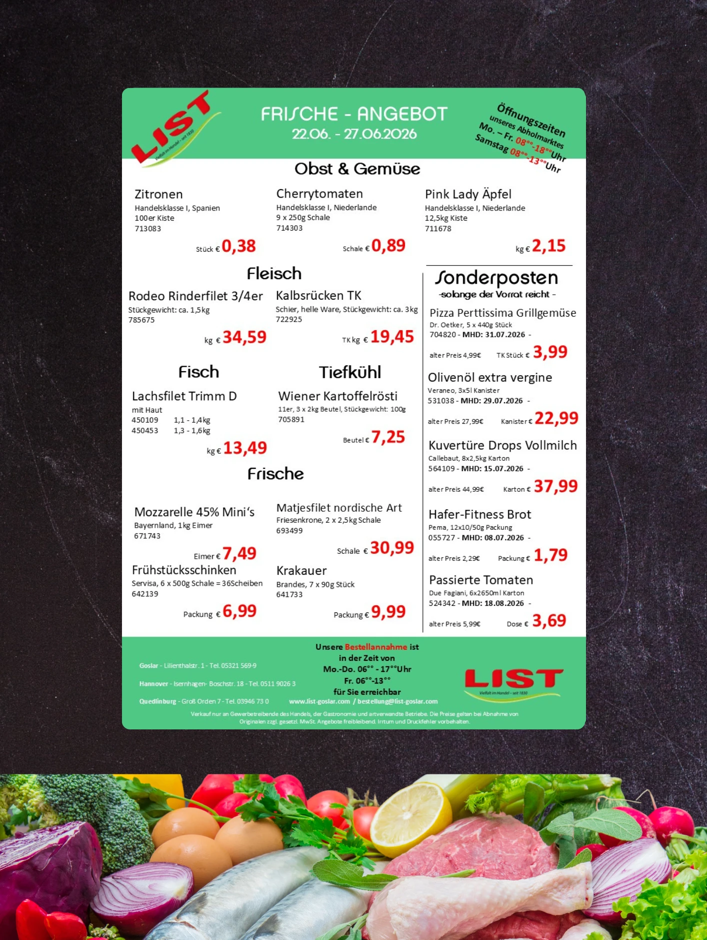 Frischeangebot List