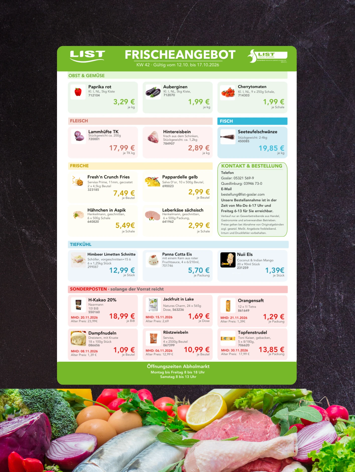 Frischeangebot List