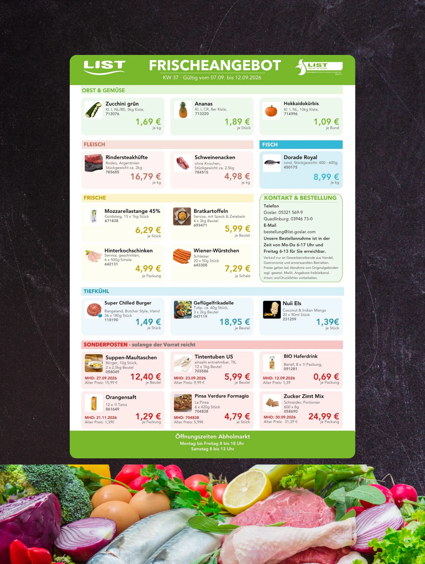 Frischeangebot List