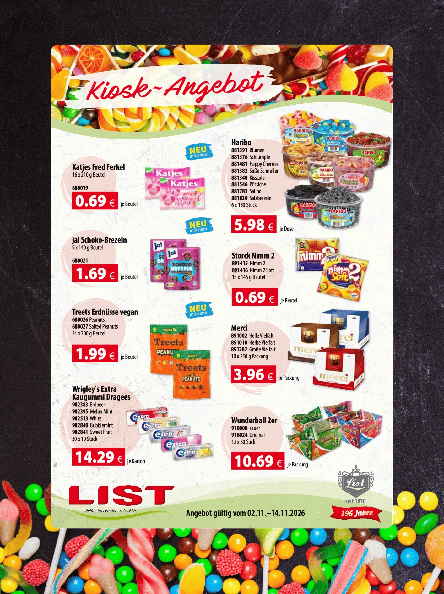 Kiosk Werbung List