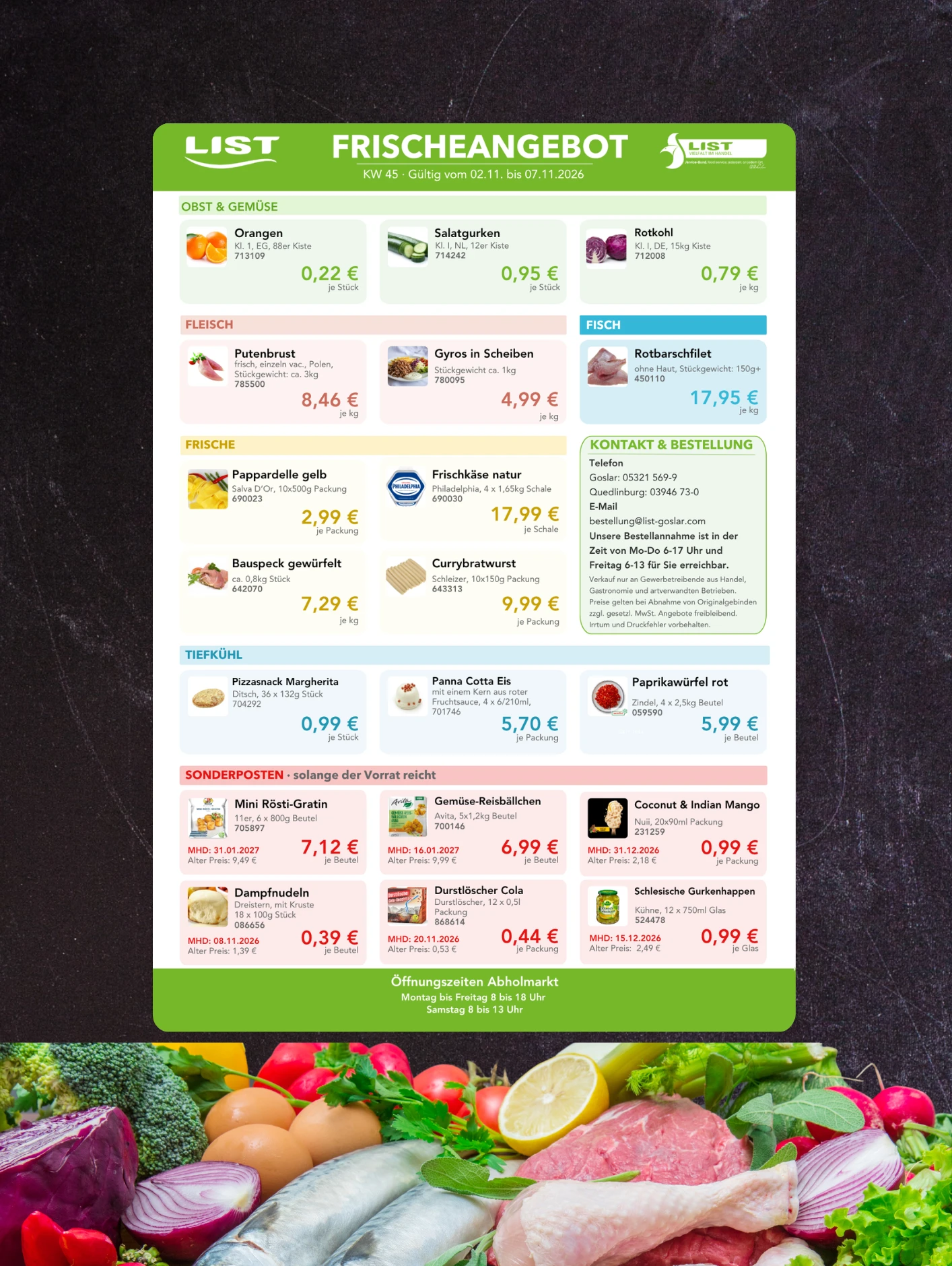 Frischeangebot List