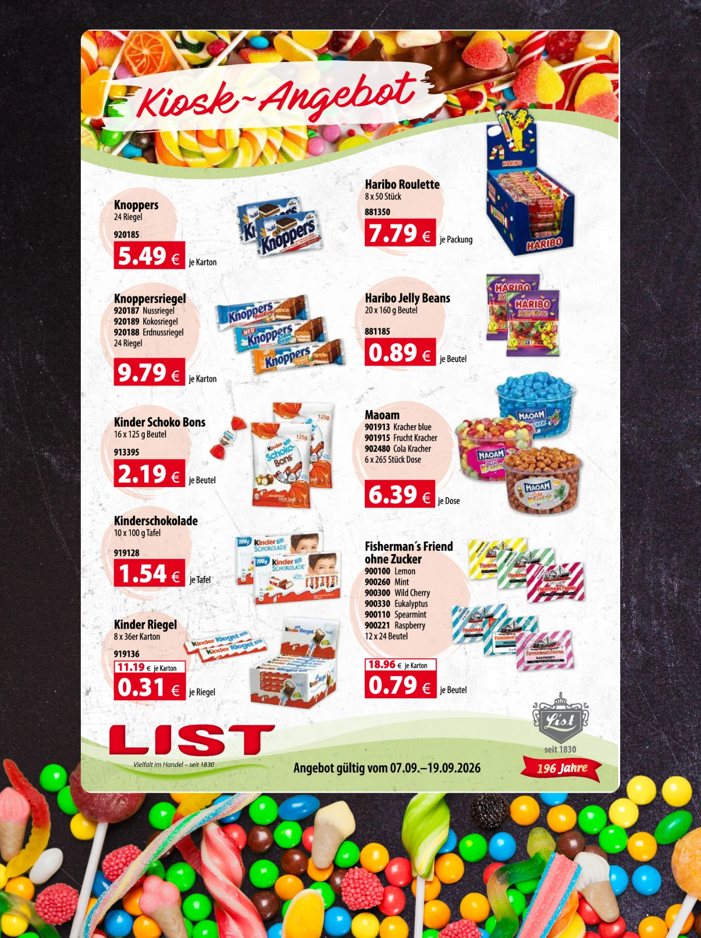 Kiosk Werbung List
