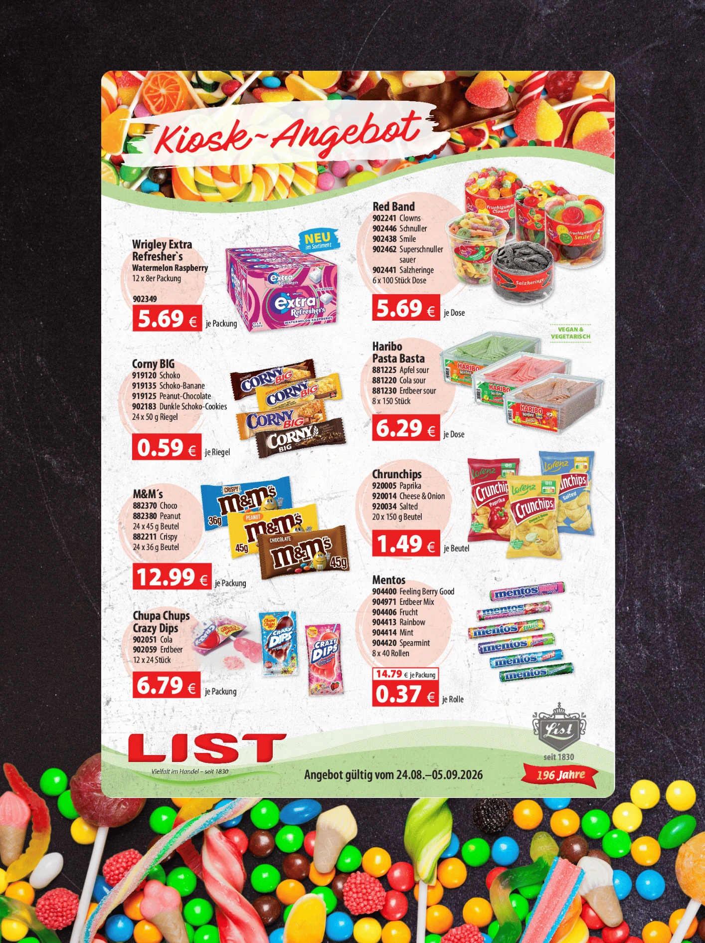 Kiosk Werbung List