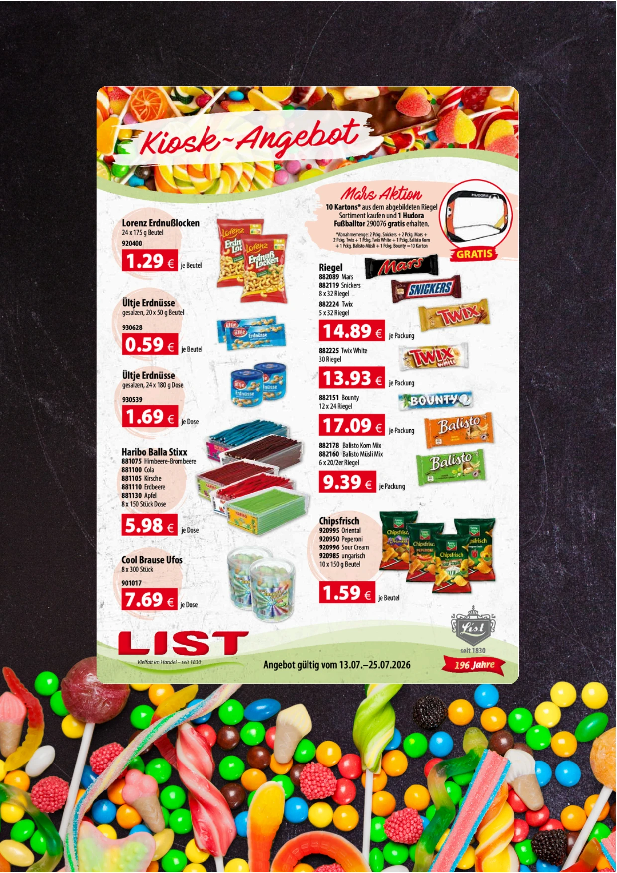 Kiosk Werbung List