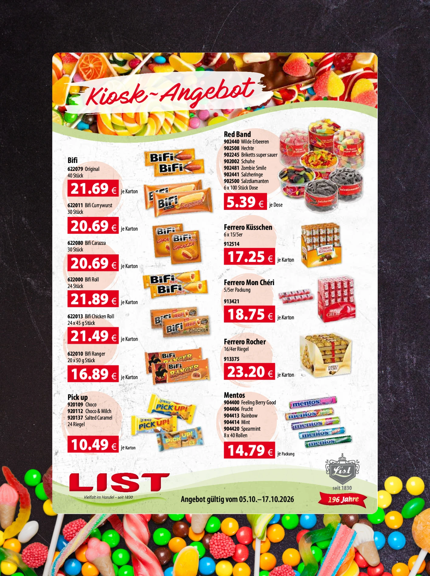 Kiosk Werbung List