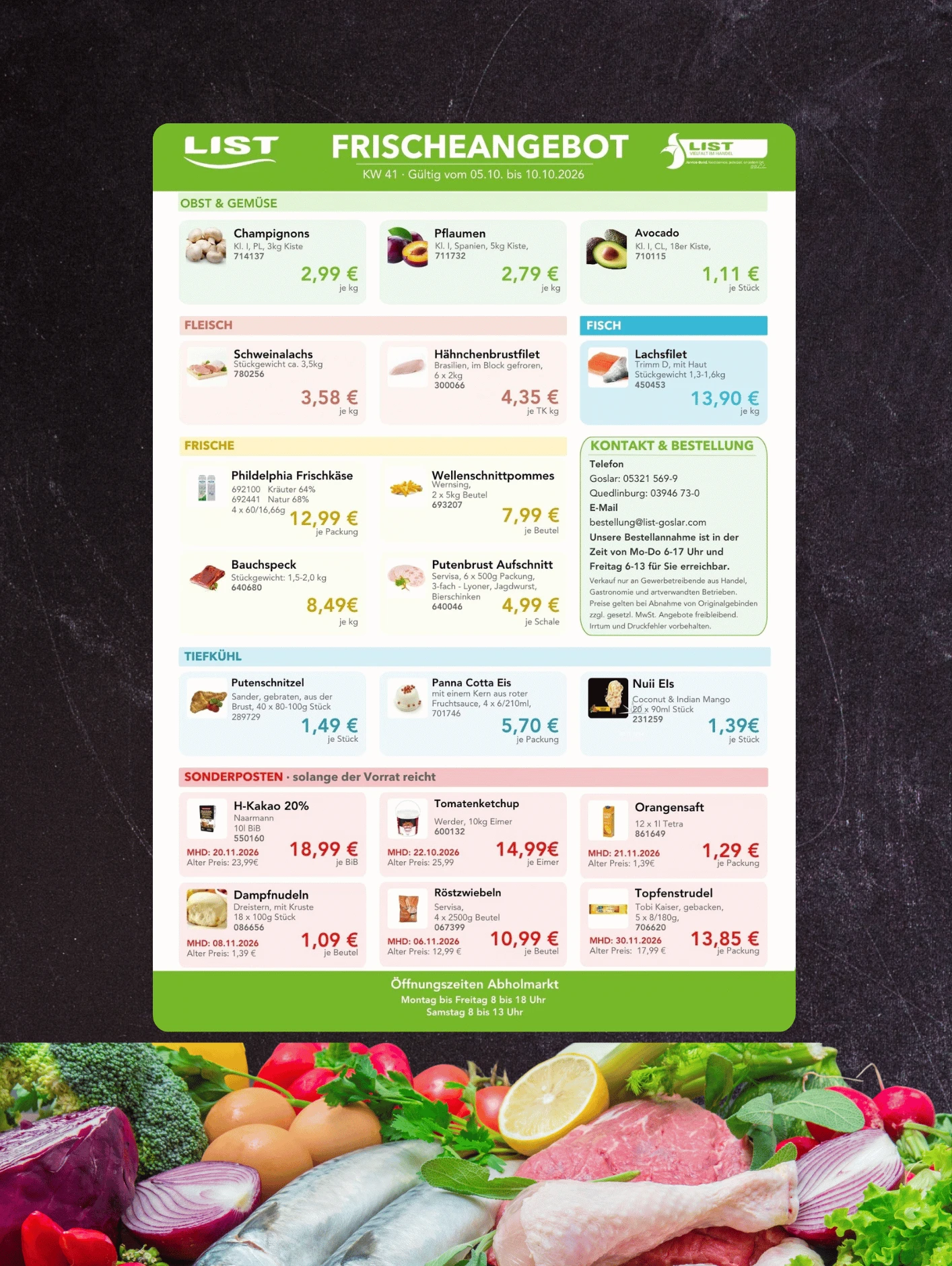Frischeangebot List