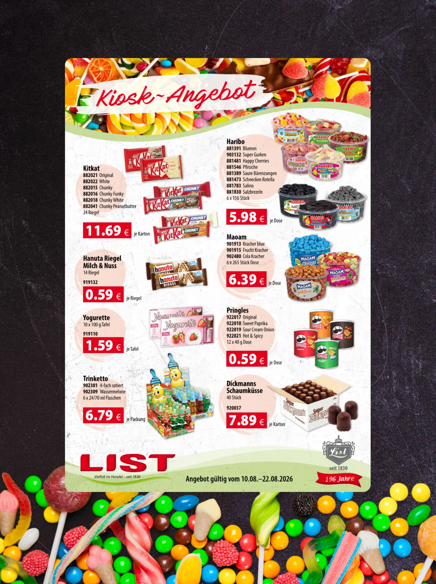 Kiosk Werbung List