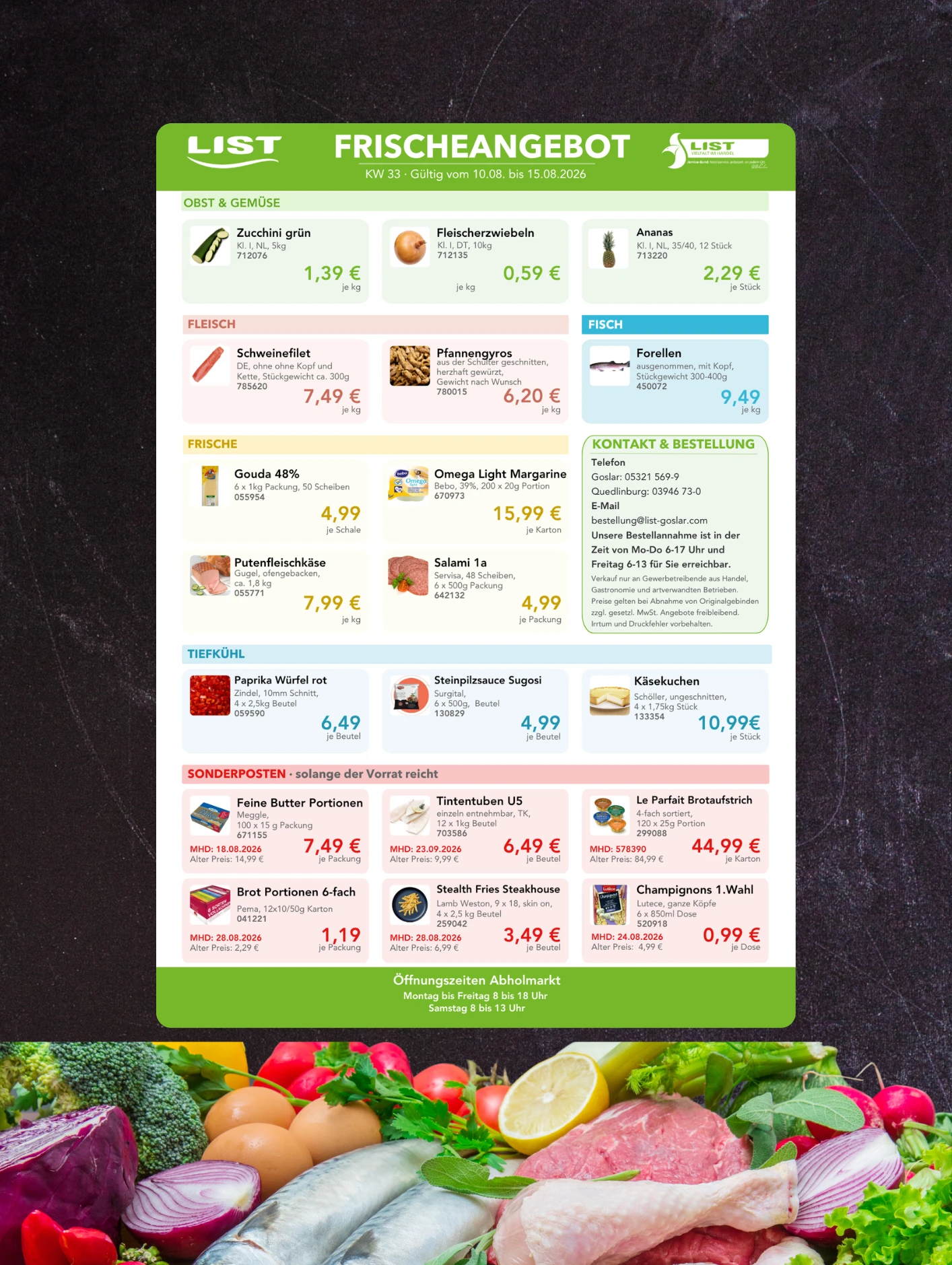 Frischeangebot List